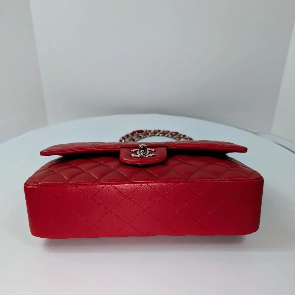 Chanel 17B Red Medium Classic Double Flap - Picture 8 of 16
